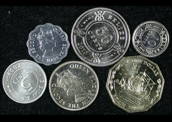Belize Set of 6 Coins